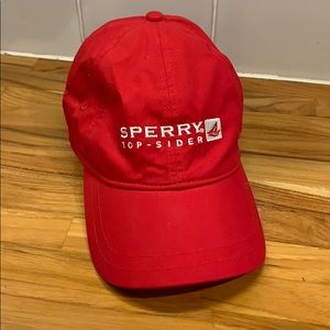 Red Sperry Top-Sider Hat